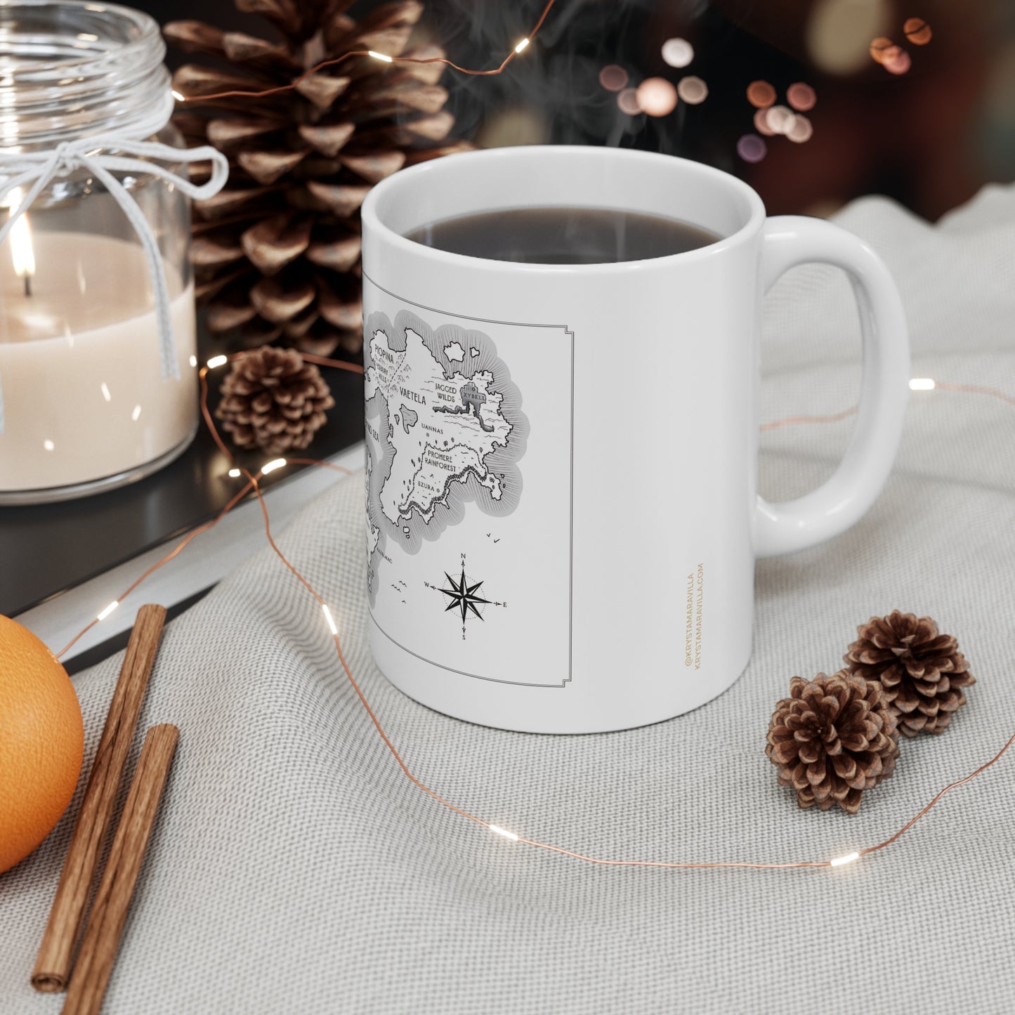 Spark's Aethra Map Ceramic Mug 11oz