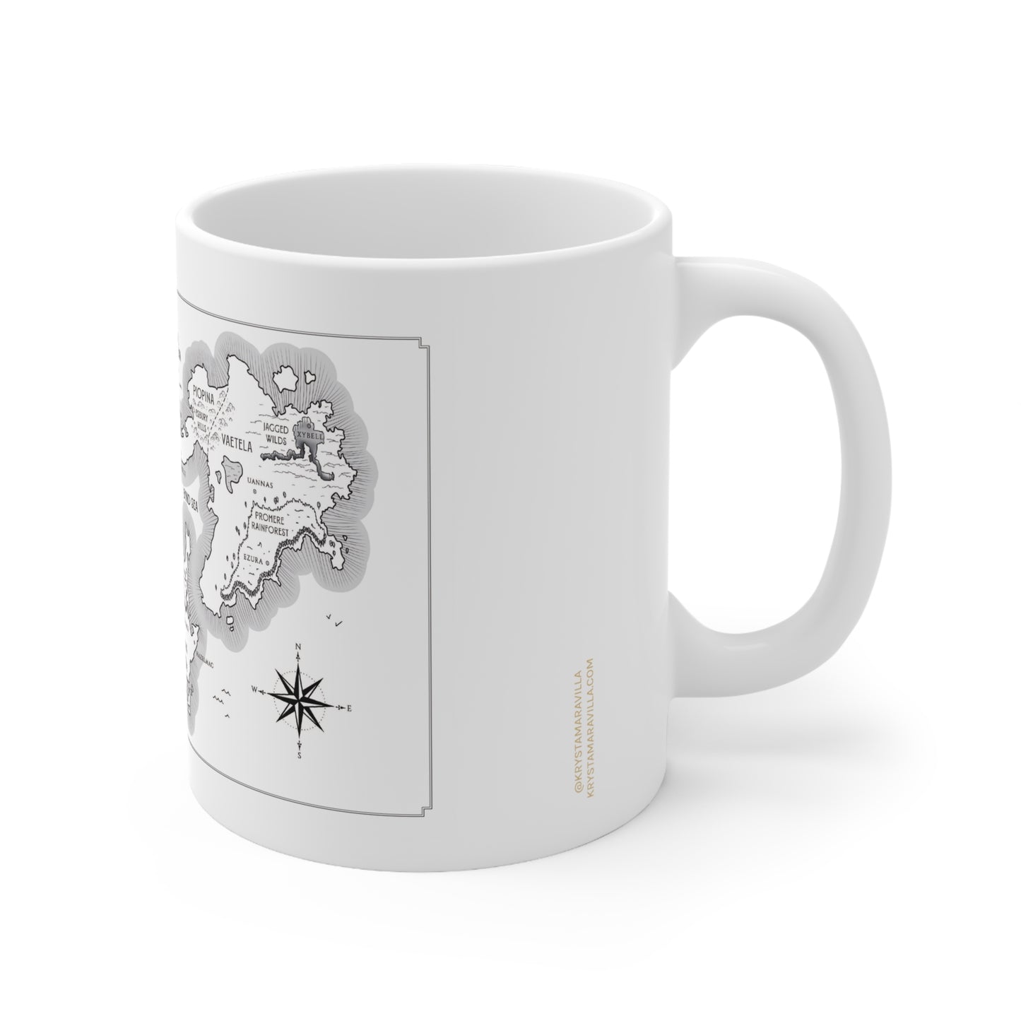 Spark's Aethra Map Ceramic Mug 11oz