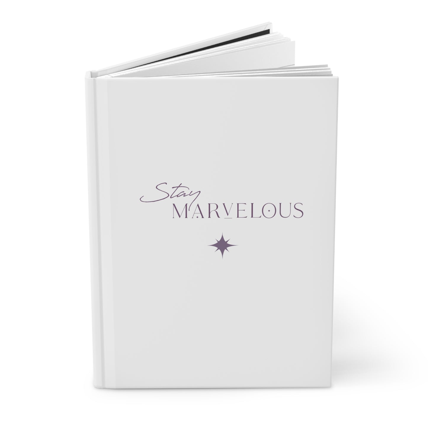 Stay Marvelous Hardcover Journal (White)