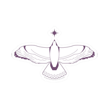 Minimal Dove Sticker — Spiritual Bird Kiss-Cut Vinyl Decal