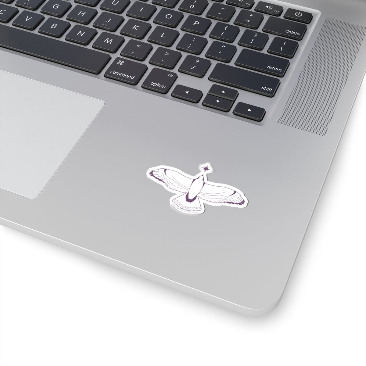 Minimal Dove Sticker — Spiritual Bird Kiss-Cut Vinyl Decal