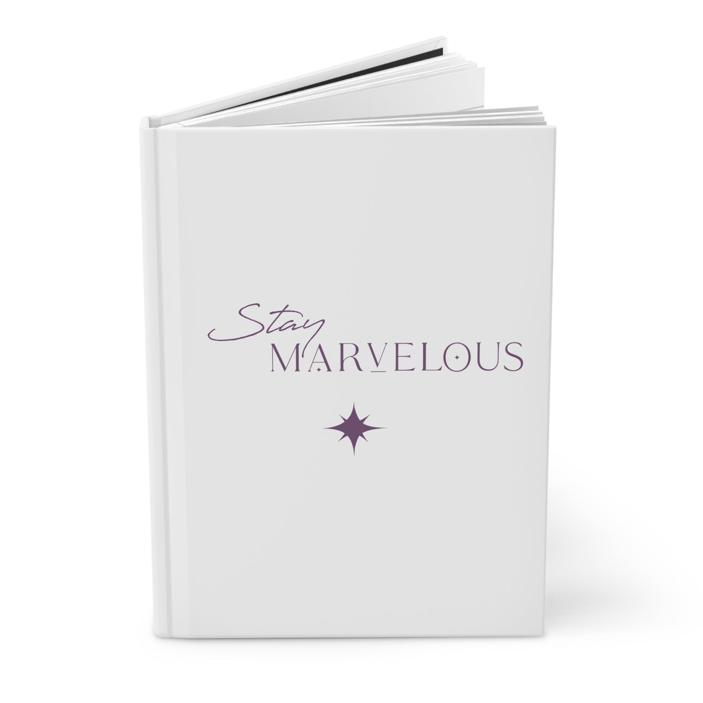Stay Marvelous Hardcover Journal (White)