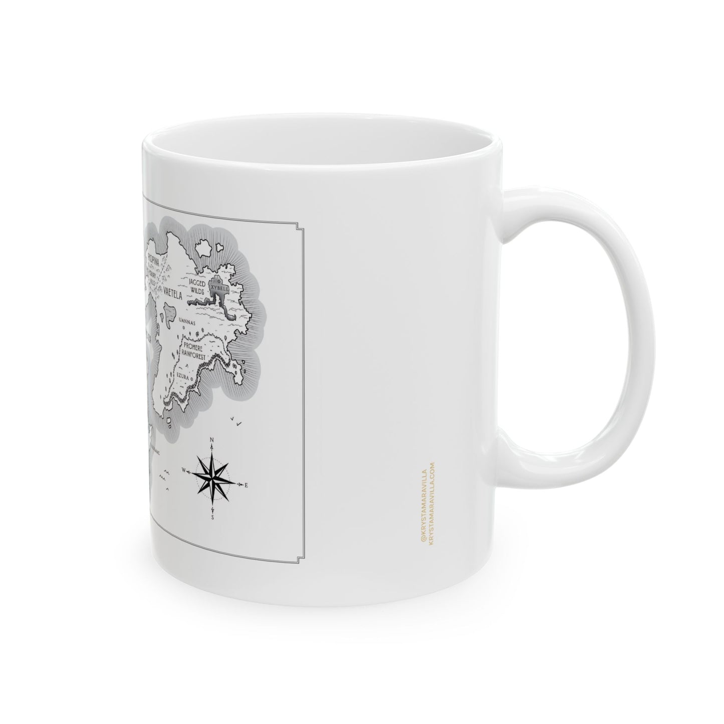 Spark's Aethra Map Ceramic Mug 11oz